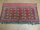 2.5' X 4' Antique Handmade Yamud Turkoman Tribal Wool Rug Bag Elephant Foot Nice - Jewel Rugs