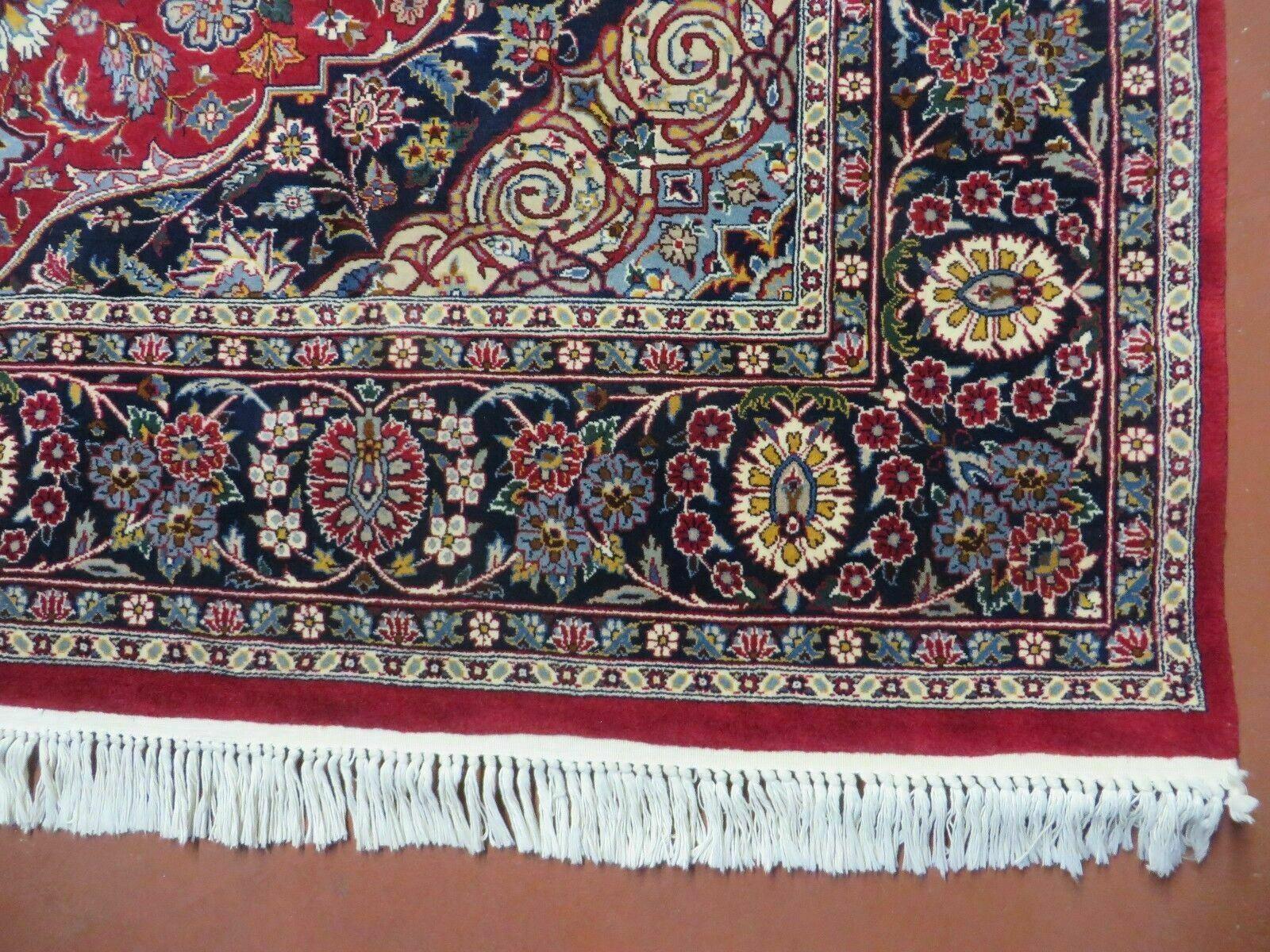 6' X 9' Vintage Fine Handmade India Floral Oriental Wool Rug Carpet Red Nice - Jewel Rugs