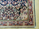 4' X 6' Antique Handmade India Floral Oriental Wool Rug Carpet Organic Blue - Jewel Rugs