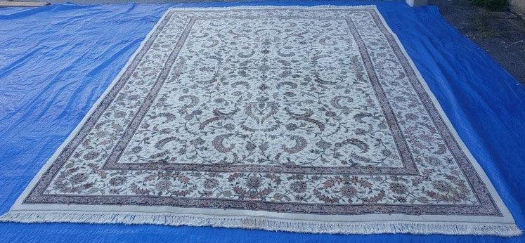 10' X 14' Handmade Oriental Wool Rug Silk Accents Floral Carpet - Jewel Rugs