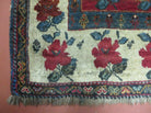 4' X 5' Semi Antique Handmade Fine Turkish Flowers Bouquet Wool Rug Nice - Jewel Rugs