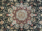 8' X 10' Vintage Handmade Fine Chinese Oriental Wool Rug With Silk Accents - Jewel Rugs