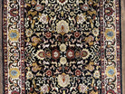 Sino Persian Silk Rug 3x5 Oriental Carpet 3 x 5 Fine Silk Rug, Black Ivory Gold, Animal Motifs, Flowers, High Quality, Vintage Silk Rug Wow - Jewel Rugs