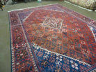 7' X 11' Vintage Handmade India Geometric Oriental Wool Rug Carpet Vegy Dyes - Jewel Rugs