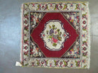 2' X 2' Antique Handmade Turkish Oushak Bergamo Yastik Wool Rug Mat - Jewel Rugs