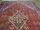 7' X 11' Vintage Handmade India Geometric Oriental Wool Rug Carpet Vegy Dyes - Jewel Rugs