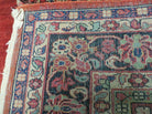 5' X 8' Antique Handmade Turkish Wool Rug Central Medallion Open Field Red Traditional Home Décor - Jewel Rugs