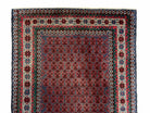 3x5 New Vintage Handmade Tribal Rug Afghan Balouch Rug Wool Rug Star Fish Red - Jewel Rugs