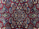 5.9 x 9 Karastan Rug Red Sarouk Rug #785, Karastan Wool Rug, Karastan Carpet, Original 700 Series Vintage Karastan Oriental Rug Discontinued - Jewel Rugs