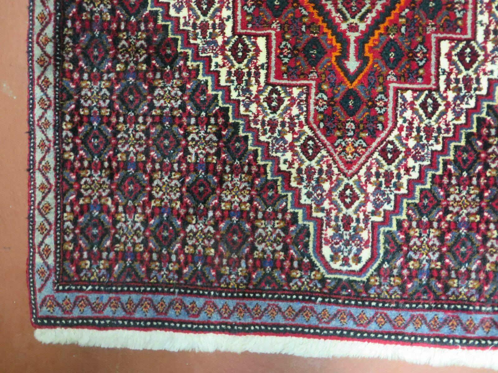 28" X 40" Vintage Handmade Chinese Geometric Oriental Wool Rug Carpet 2.5' x 3.5' - Jewel Rugs