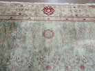 6' X 9' Vintage Handmade Fine Silk Rug Chinese Floral Hand Knotted Carpet Nice - Jewel Rugs