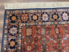 5.9 x 9 Karastan Serapi Rug #729, Wool Karastan Carpet, Original 700 Series, Red and Dark Blue, Discontinued, 6x9 Vintage Karastan, Nice - Jewel Rugs