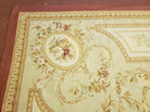 9' X 12' Handmade Aubusson Weave Needllepoint Flat Pile Wool Rug Nice - Jewel Rugs