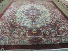 8' X 10' Vintage Handmade Chinese Art Deco Peking Nichols Wool Rug Flowers Nice - Jewel Rugs