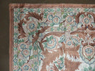 4' X 6' Vintage Embroidery Hand Stitched Rug Silk On Cotton India Backing Nice - Jewel Rugs