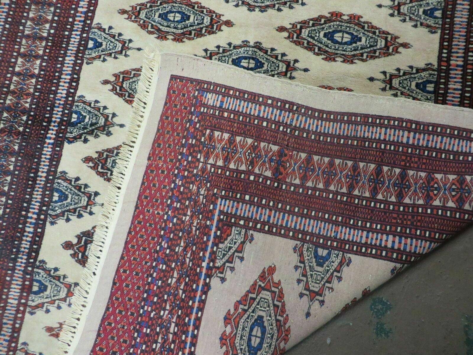 4' X 6' Vintage Handmade Bokhara Turkoman Pakistan Wool Rug Carpet Nice # 534B - Jewel Rugs