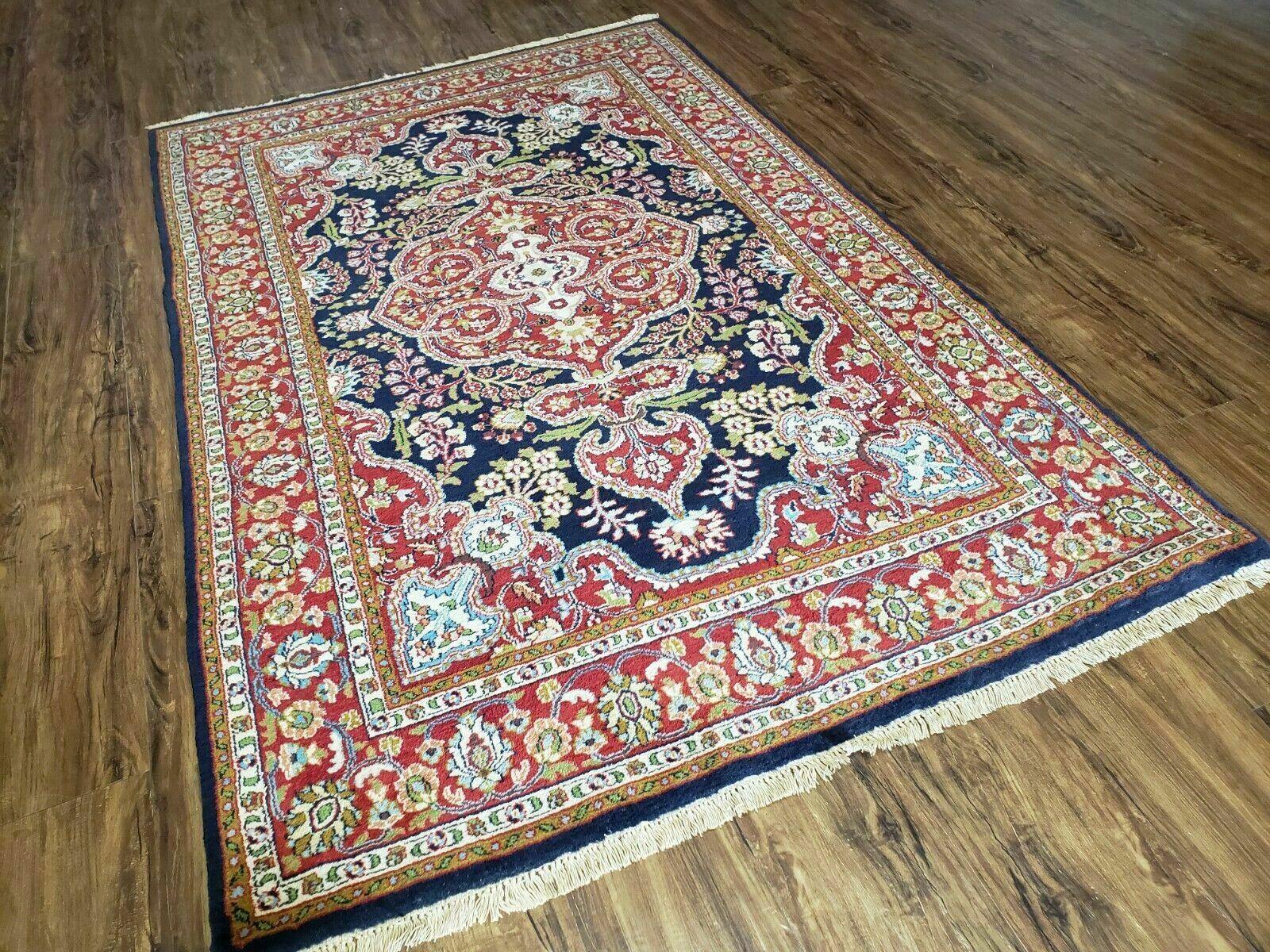 4' X 6' Vintage Handmade India Jaipur Floral Wool Rug Carpet Nice - Jewel Rugs