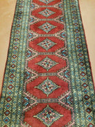 2' 7" X 8' Vintage Handmade Bokhara Turkoman Pakistani Wool Runner Rug Nice - Jewel Rugs