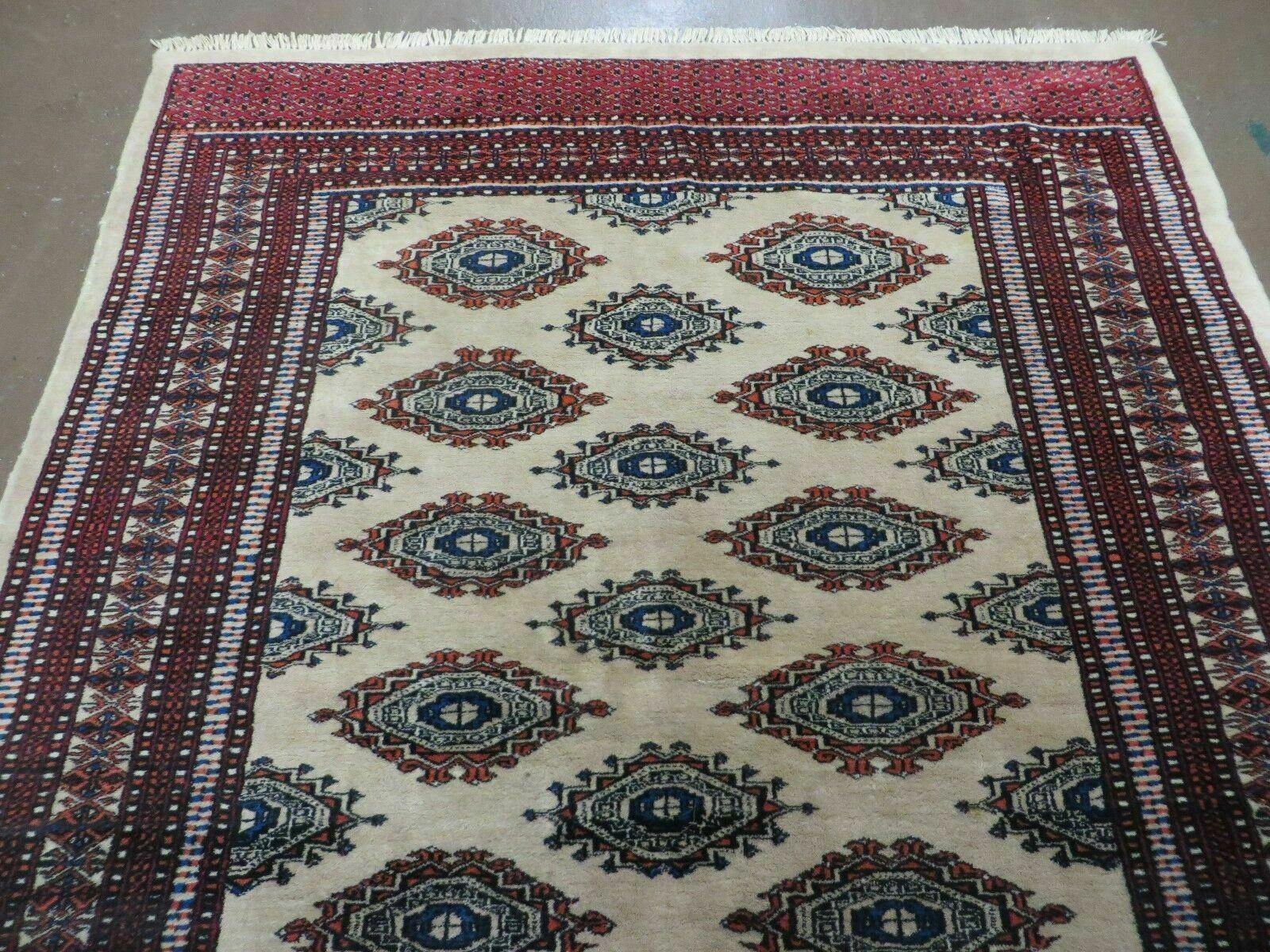 4' X 6' Vintage Handmade Bokhara Turkoman Pakistan Wool Rug Carpet Nice # 534B - Jewel Rugs