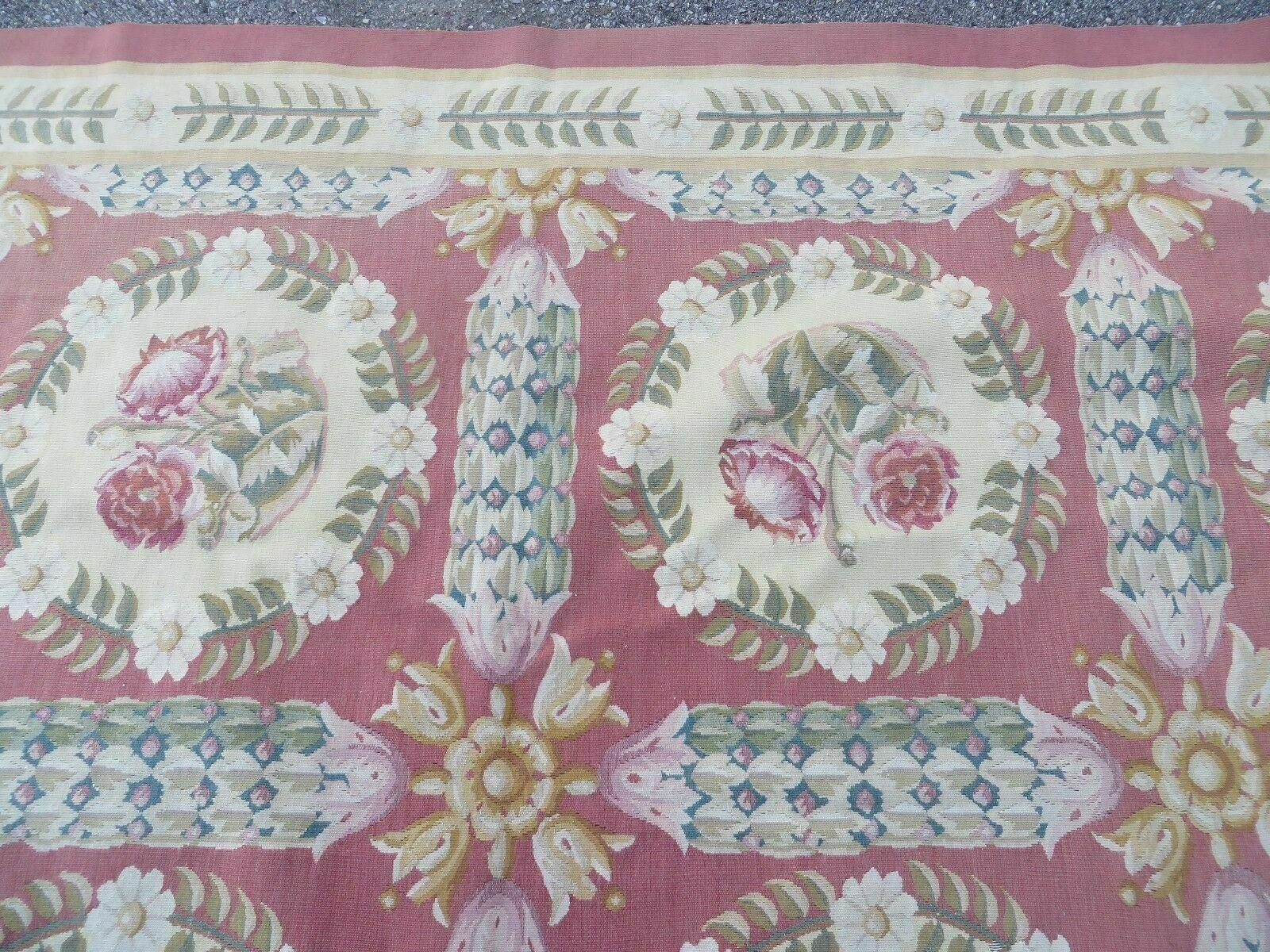 13' X 20' Handmade French Aubusson Weave Savonnerie Needlepoint Rug Nice # 785A - Jewel Rugs