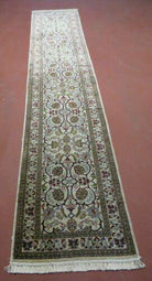 2' X 9.5' Vintage Handmade Fine Turkish Hereke Silk Rug Runner - Jewel Rugs