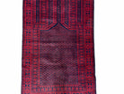 3x5 New Vintage Handmade Tribal Wool Balouchi Rug Afghan Prayer Rug Red Black - Jewel Rugs