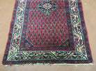 2.5' X 4' Vintage Handmade Indian Amritsar Wool Rug Paisley Design Red - Jewel Rugs