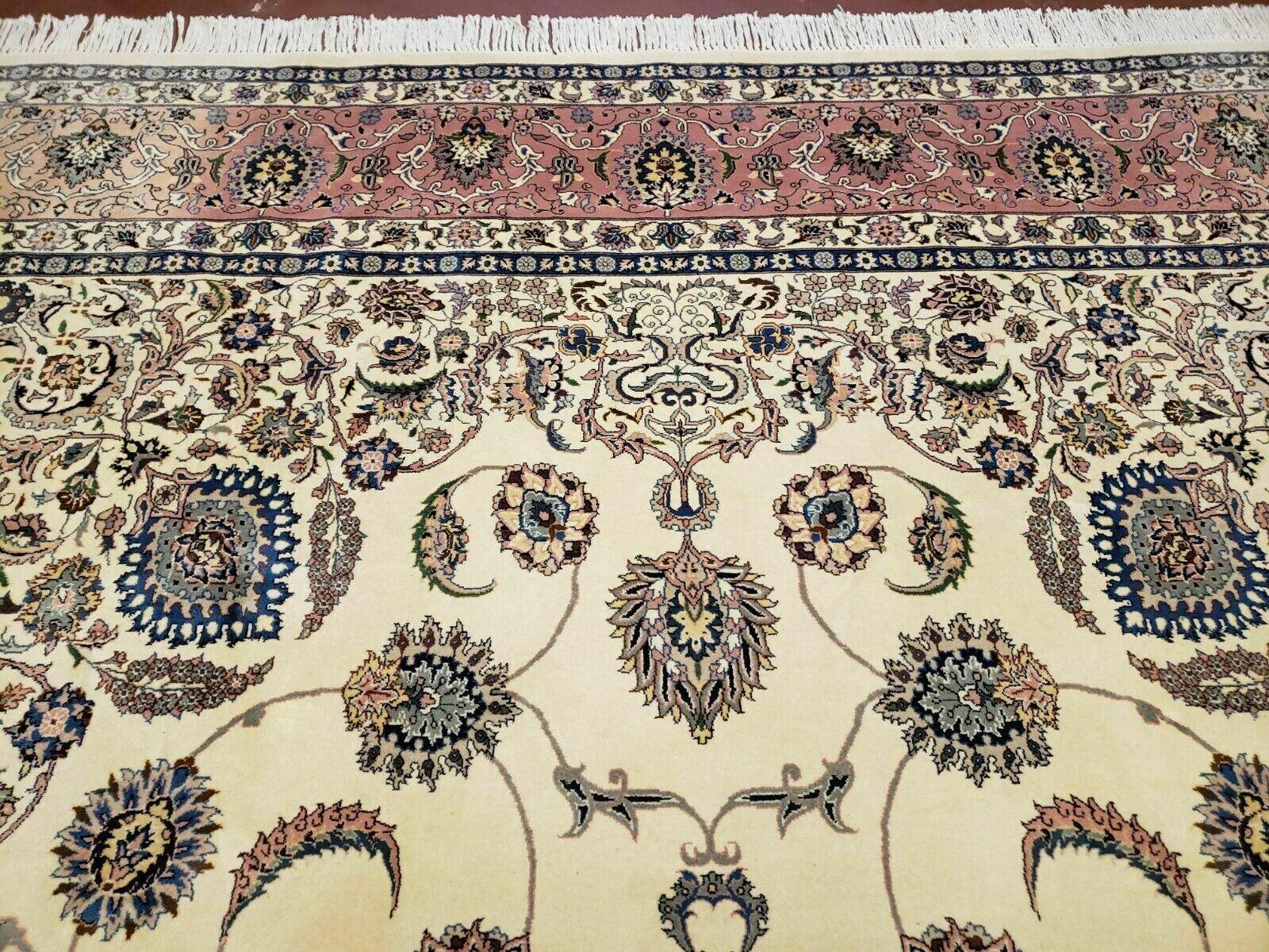 9' X 12' Vintage Fine Handmade Pakistan Oriental Wool Rug Carpet Hand Knotted - Jewel Rugs