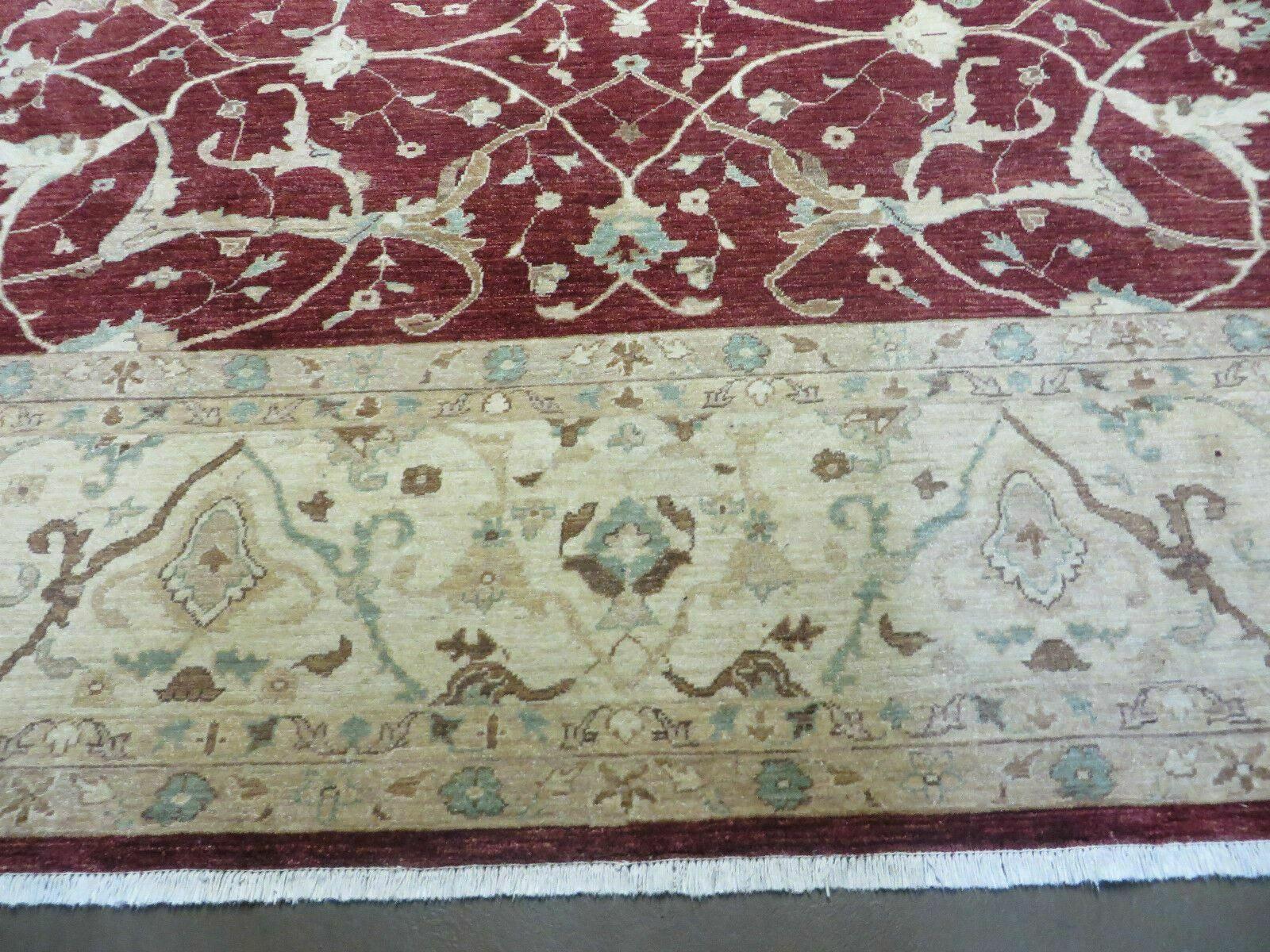 10' X 14' Vintage Handmade PESHAVAR CHOBI Pakistani Agra Wool Carpet Nice - Jewel Rugs