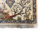 Pictorial Rug 2x3 Tree of Life Peacock Rug Birds Ultra Fine Wool & Silk Rug Nice - Jewel Rugs