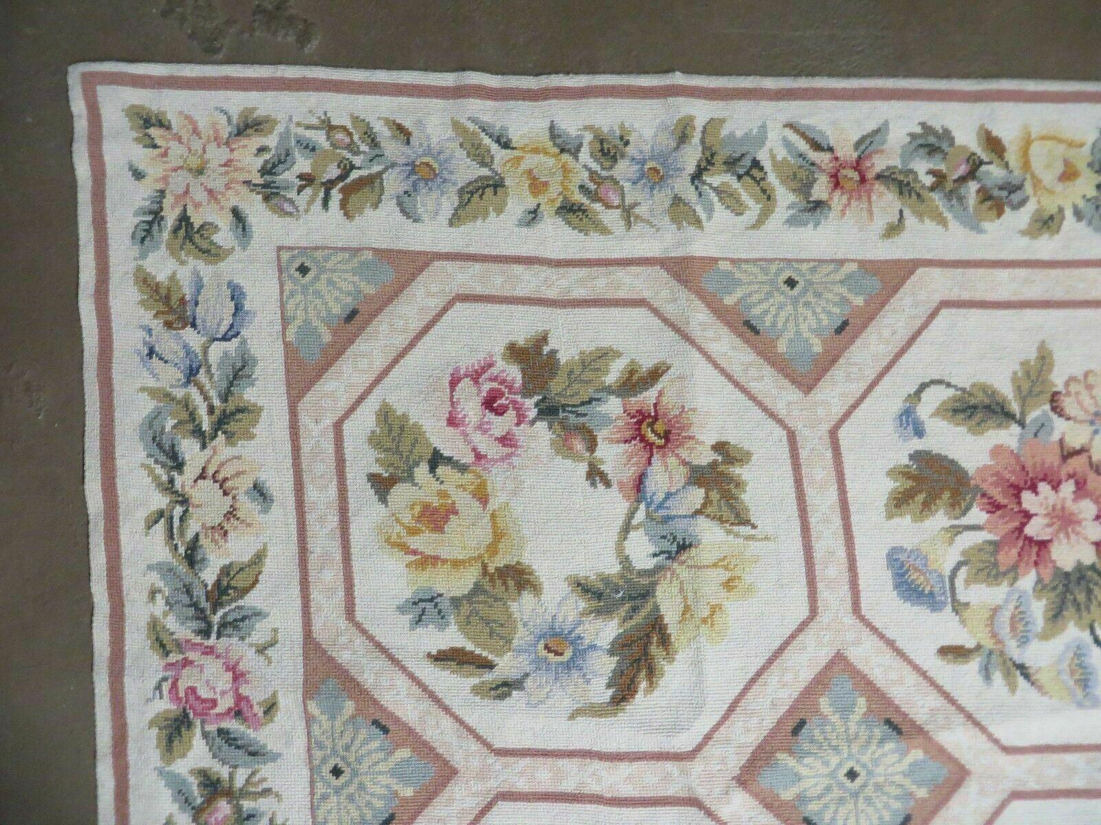 8' X 10' Handmade French Aubusson Savonnerie Design Needlepoint Rug Nice - Jewel Rugs