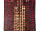 3 X 3.5 New Vintage Handmade Wool Rug Tribal Turkoman Balouch Red Prayer Rug - Jewel Rugs