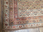 3' 2" X 6' 11" Antique Handmade Wool India Oriental Short Runner Rug Camel Hair - Jewel Rugs