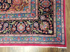 8' X 11' Vintage Handmade Authentic Oriental Wool Rug Pink/Red Teal Wow - Jewel Rugs