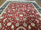 6' X 9' Vintage Fine Oriental Floral Handmade Wool Rug Vegetable Dyes Red Nice - Jewel Rugs