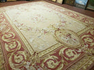 9' X 12' Gorgeous Handmade Flat Pile Wool Rug French Aubusson Weave Savonnerie - Jewel Rugs