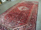 5' 6" X 10' Antique Handmade India Floral Oriental Wool Rug Veg Dyes Red Nice - Jewel Rugs