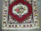 2' X 2' Antique Handmade Turkish Oushak Bergamo Yastik Wool Rug Mat - Jewel Rugs