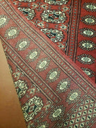 2' 8" X 6' Vintage Handmade Bokhara Turkoman Pakistani Wool Short Runner Rug - Jewel Rugs