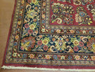 9' X 12' Antique Karastan Lanamar # 5528 Red Sarouk Wool Rug Beauty - Jewel Rugs