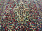 3' 5" X 5' Antique Handmade Indian Agra Fine Weave Wool Rug Organic dye Nice - Jewel Rugs