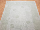 4x6 Karastan Solitaires Rug, Wool Pile, Design 217-70468, Aspen Pattern, Leaf Green & Cream 3'11 x 6' Foyer Rug, Entryway Bedroom Rug, Nice - Jewel Rugs