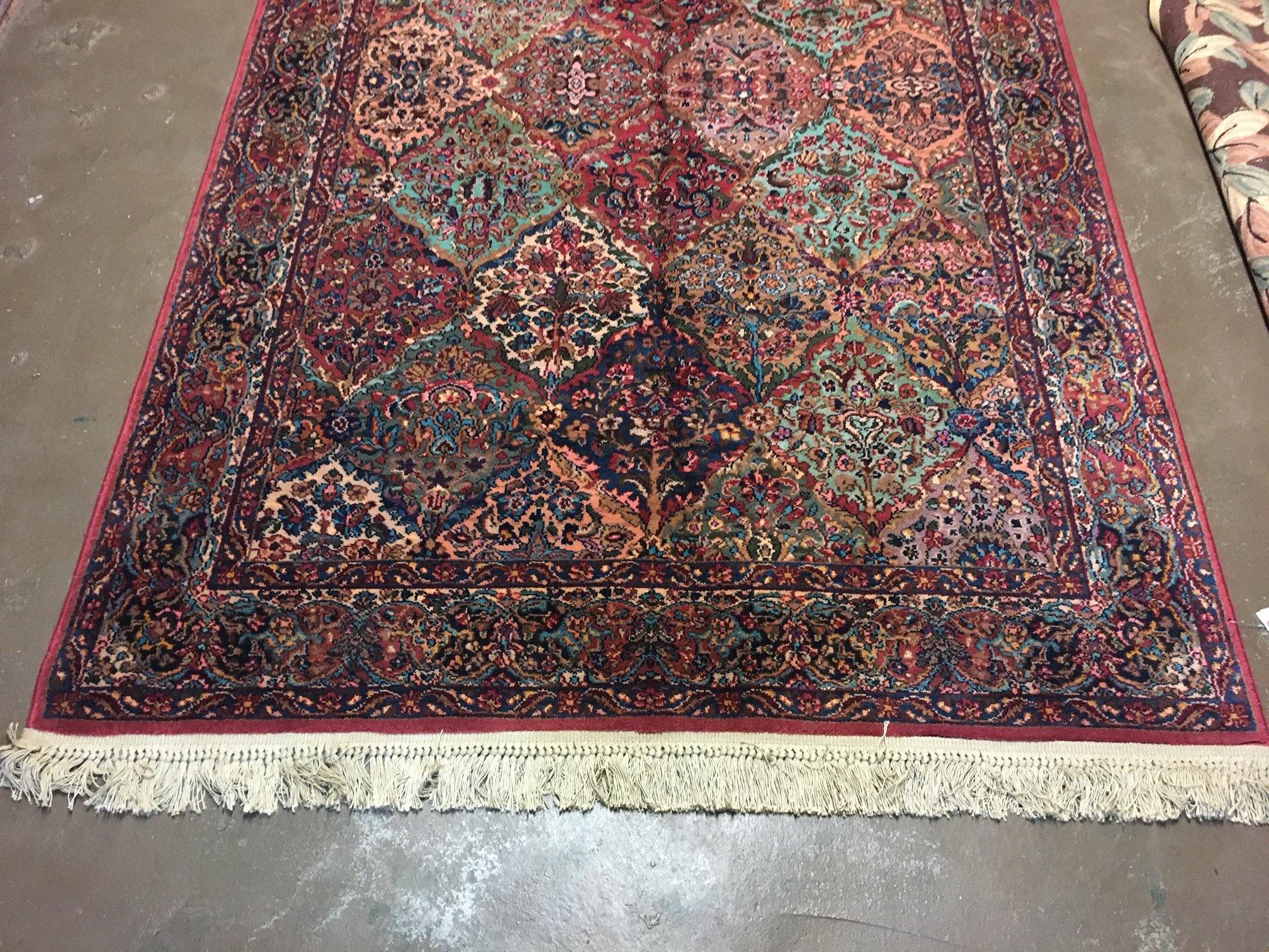 6' X 9' Karastan Kirman Multicolor Panel # 717 American Wool Area Rug - Jewel Rugs