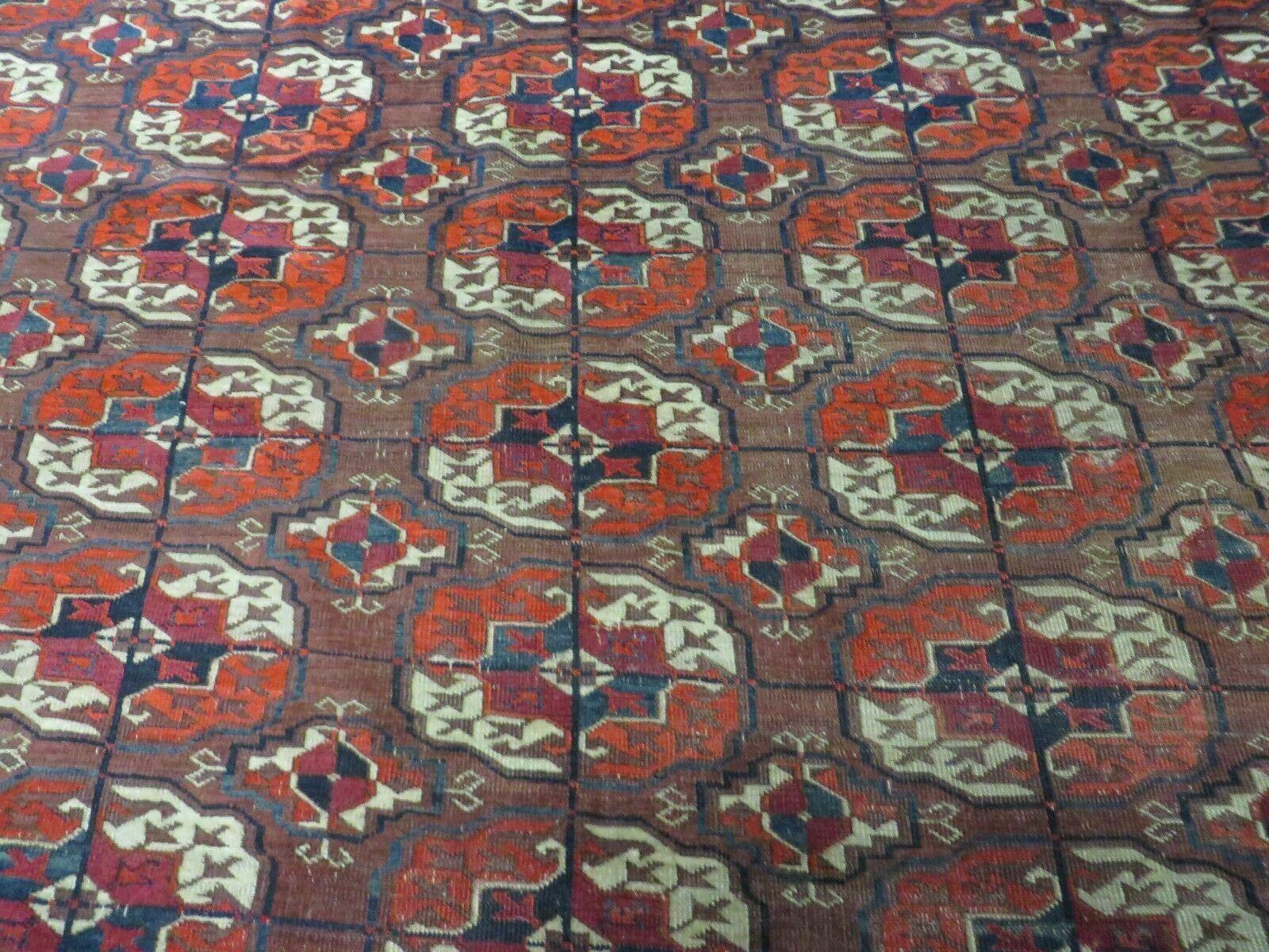 6' X 10' Antique Handmade Bokhara Turkoman Yamud Wool Rug Carpet NICE # 61 - Jewel Rugs