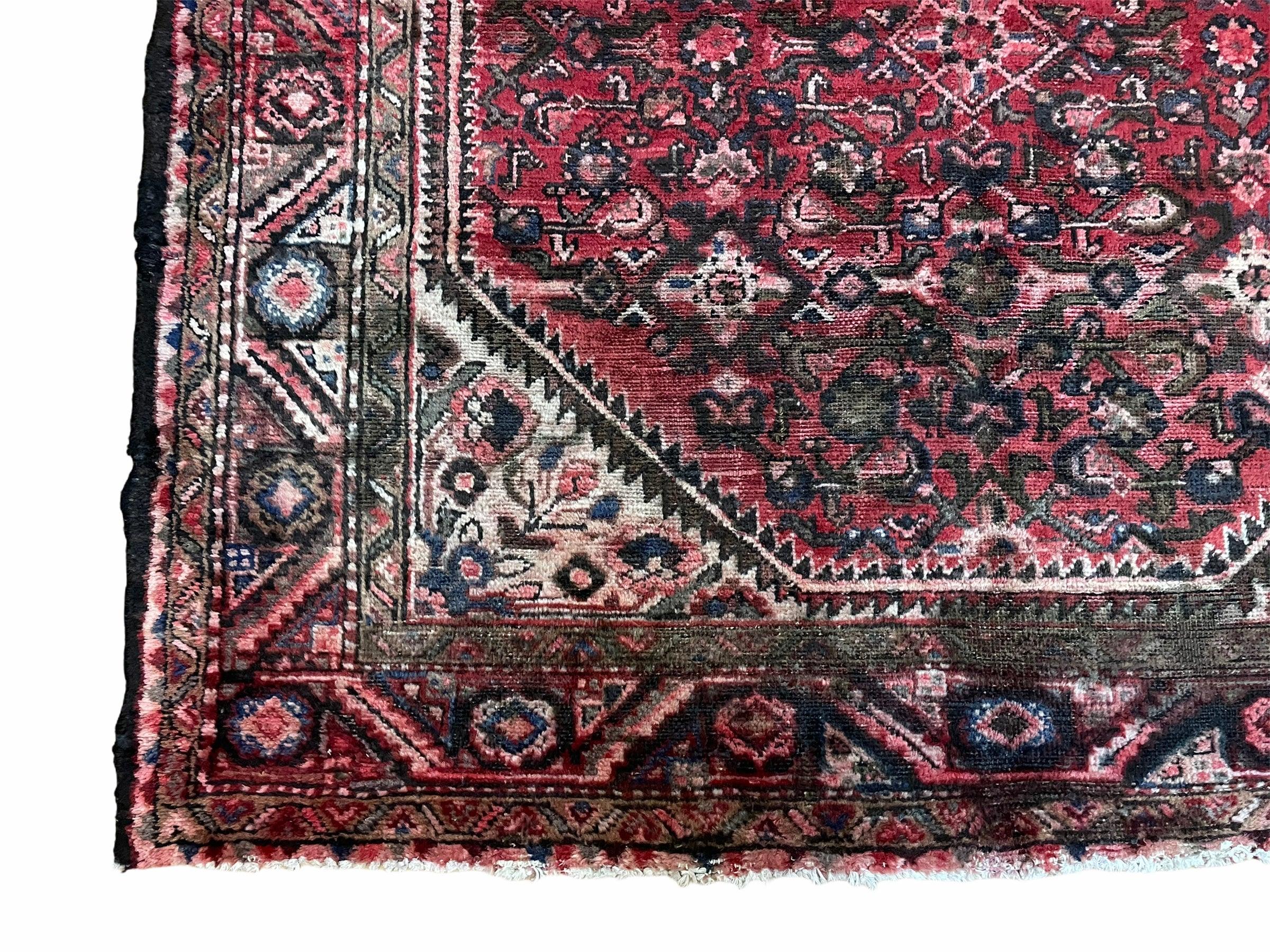 5.5 X 10 Antique Handmade Wool Tribal Gallery Rug All Over Red Runner Corridor - Jewel Rugs