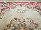 10' X 14' Vintage Chinese Handmade Wool Piled Rug French Aubusson Savonnerie - Jewel Rugs