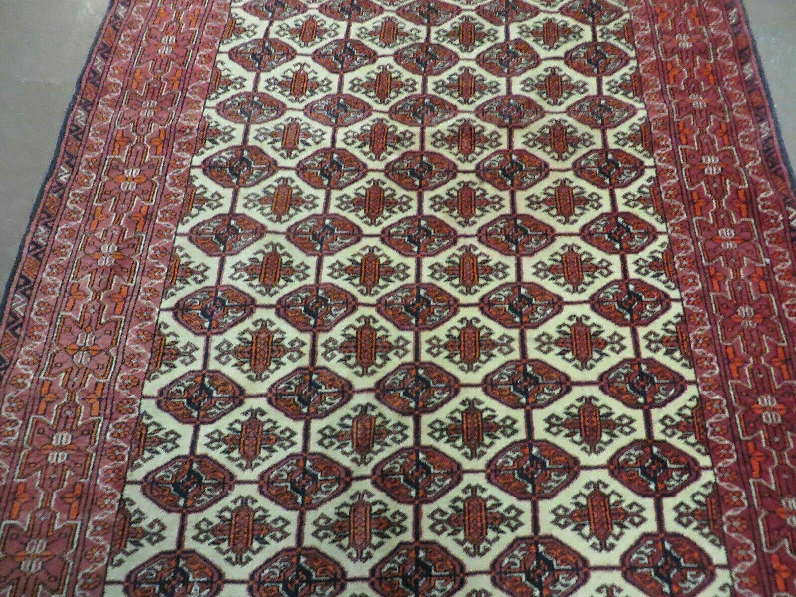 4' X 6' Handmade Finely Knotted Pakistan Turkoman Bokhara Wool Rug Nice - Jewel Rugs