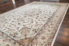 Vintage Rug, Hand-Knotted Oriental Carpet, Sino-Persian Rug, Elegant Traditional Rug, Central Medallion, Floral, Wool Silk Area Quality Rug - Jewel Rugs