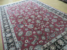 6' X 9' Vintage Handmade Fine India Floral Oriental Silk Accent Wool Rug Carpet - Jewel Rugs