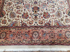 6x9 Top Quality Handmade Wool Area Rug Floral Allover Carpet Veg Dyes Beige - Jewel Rugs